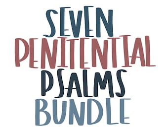 Printable Penitential Psalms Bundle