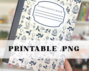 Printiable Composition Book Cover|| Corpus Christi || .png || DIY Notebook Cover || Back to School