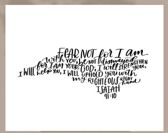 North Carolina Scripture Art Print | Disaster Relief