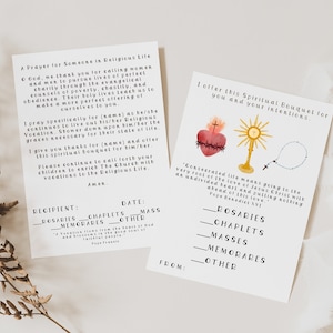Carte Bouquet Spirituel Vie Religieuse