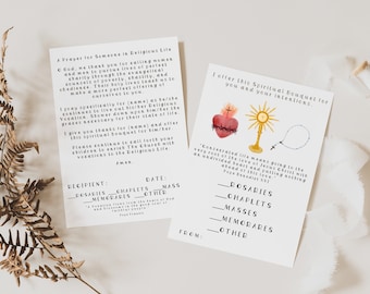 Religious Life Spiritual Bouquet Card