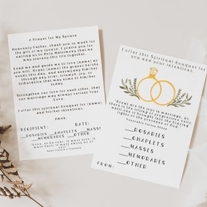 Spouse Spiritual Bouquet Card