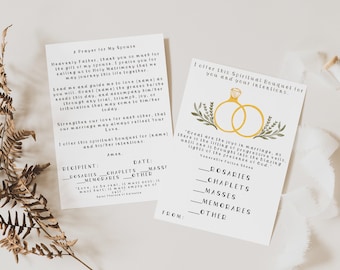 Spouse Spiritual Bouquet Card