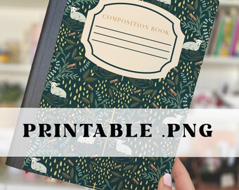 Printiable Composition Book Cover|| John the Baptist || .png || DIY Notebook Cover || Back to School