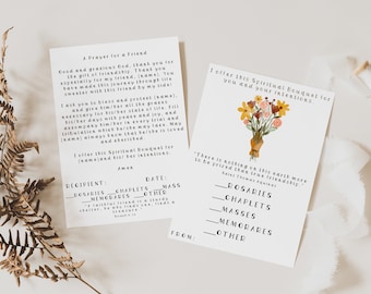 Friend Spiritual Bouquet Card