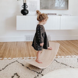 Surfer by Piccalio® | Wooden Montessori Balance Board | Waldorf | Wobble Board, Balancing Toy, Rocking Toy | Ages 18mo to 8yr