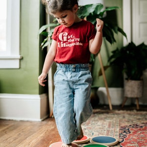 Stepping Stones by Piccalio® 6 Colorful Wooden Stepping Stones Montessori Step, Hop and Balance Ages 18mo to 8yr image 6