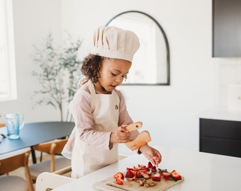 Mini Chef Kids Apron & Hat Set by Piccalio® | Apron for kids, kids aprons, kid apron, toddler apron
