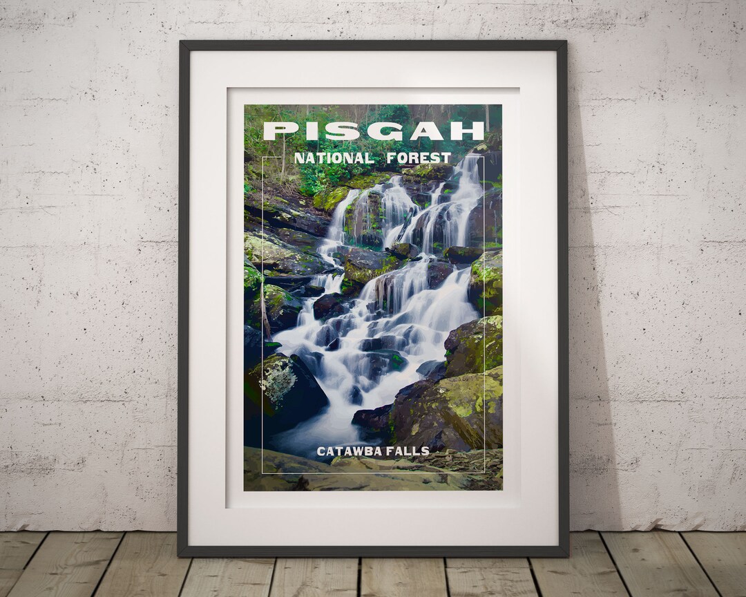 Pisgah National Forest Poster Etsy