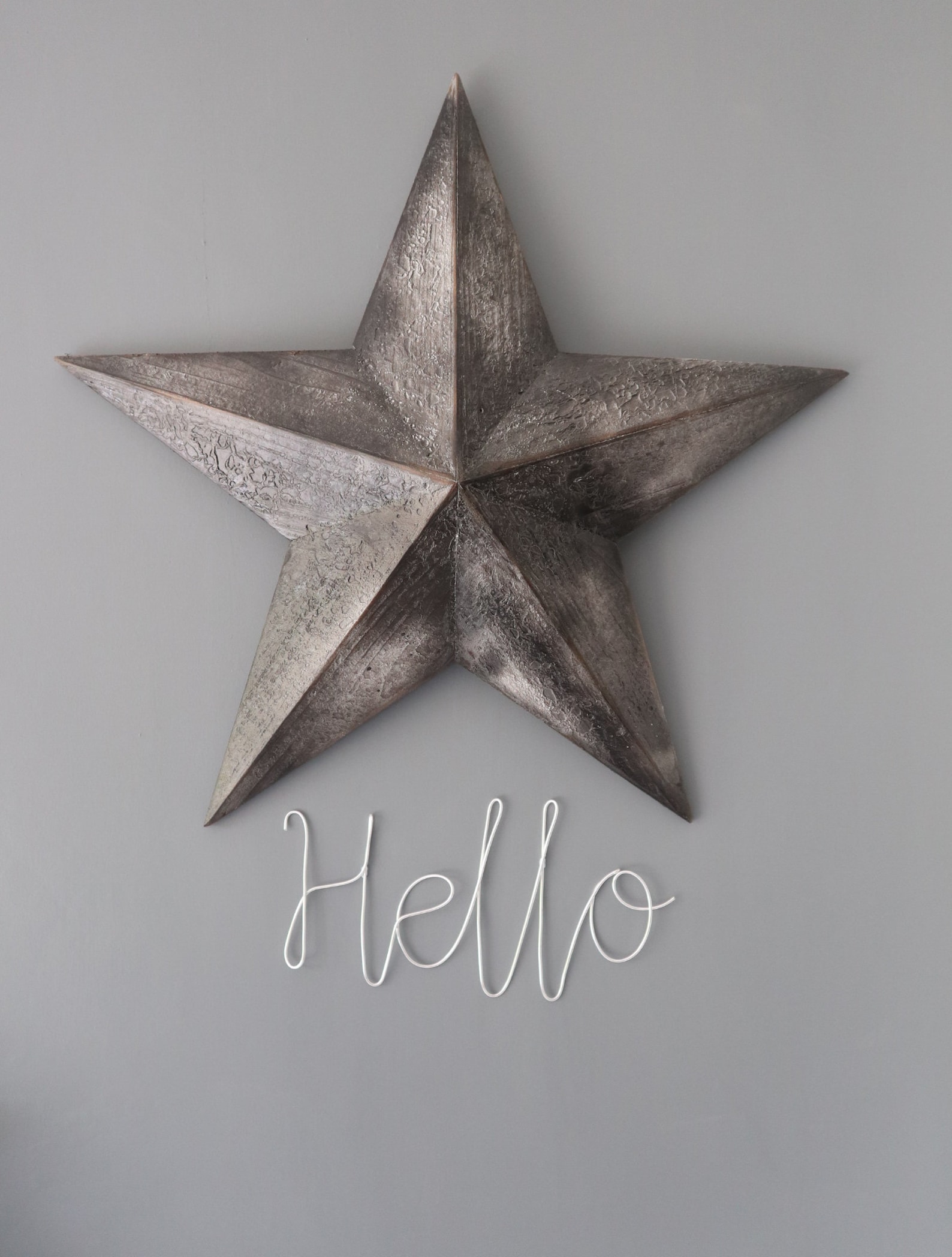 Wire Hello Decoration Wire Typography Wire Art Wire Wall - Etsy