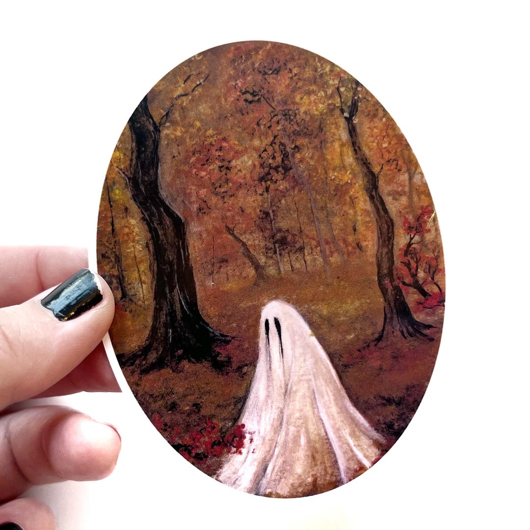 October Ghost October Ghost Vinyl Sticker - Etsy