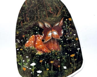 Two Headed Deer Sticker
