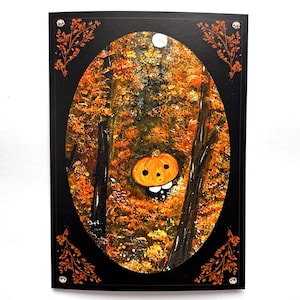 Carte de voeux Pumpkin Pal A7 Impression artistique