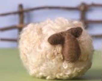 White Sheep needle felting kit