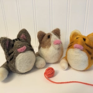 Cat needle felting craft kit