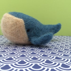 Whale needle felting craft kit