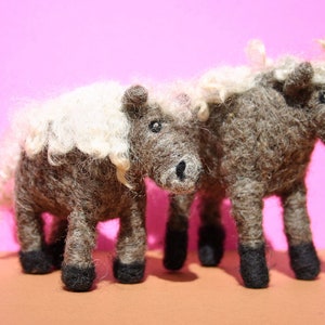 Shetland Ponies needle felting craft kit