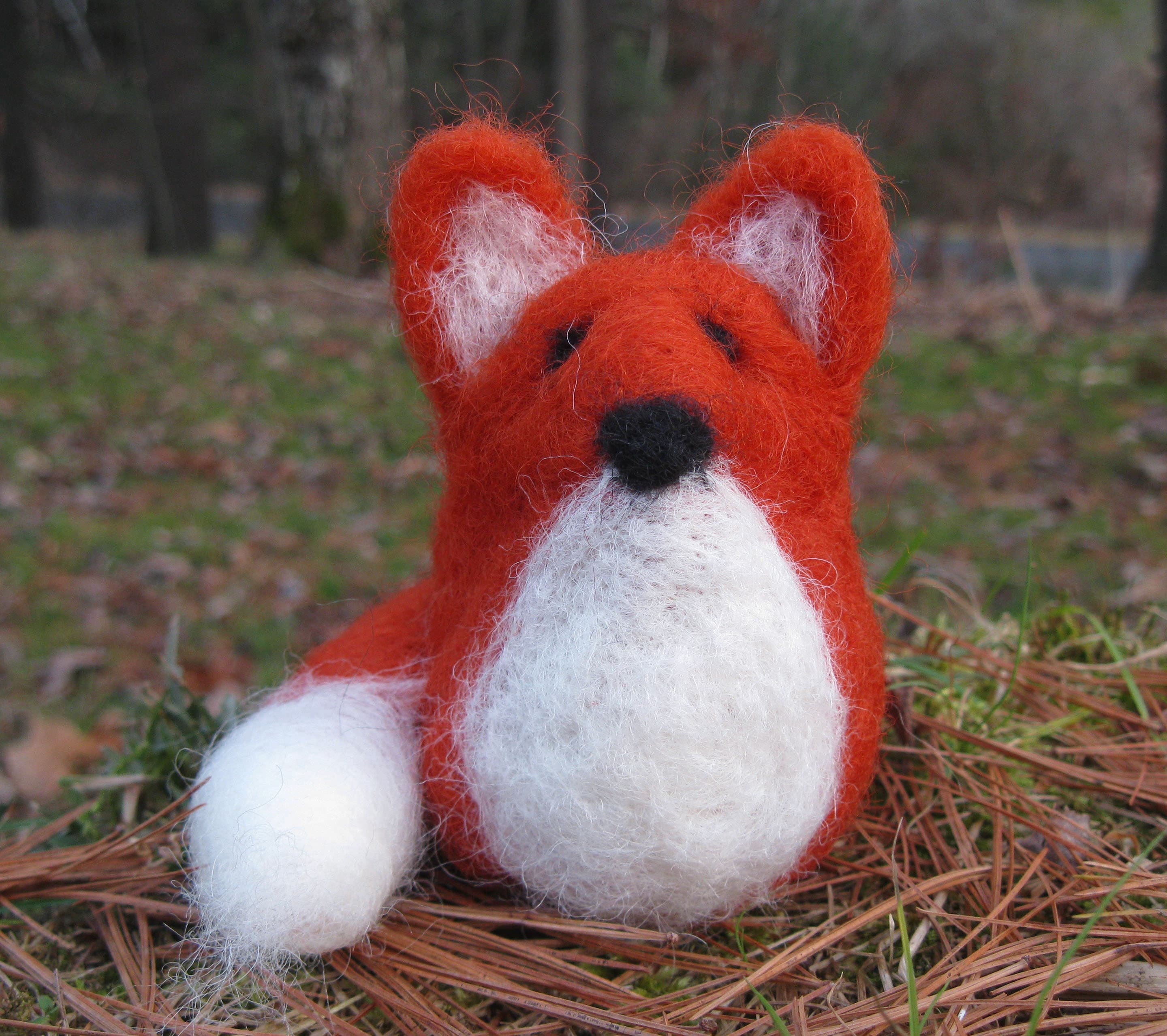 Fox Needle Felting Kit Etsy