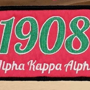 AKA Alpha Kappa Alpha-logo 1908 opstrijkbare patch
