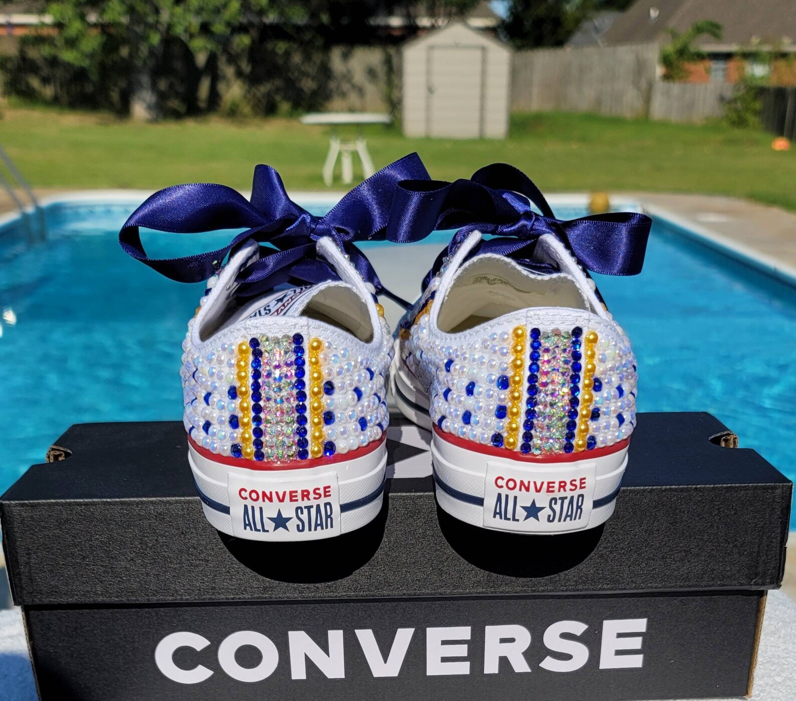 Chucks and Pearls Converse Shoes Etsy