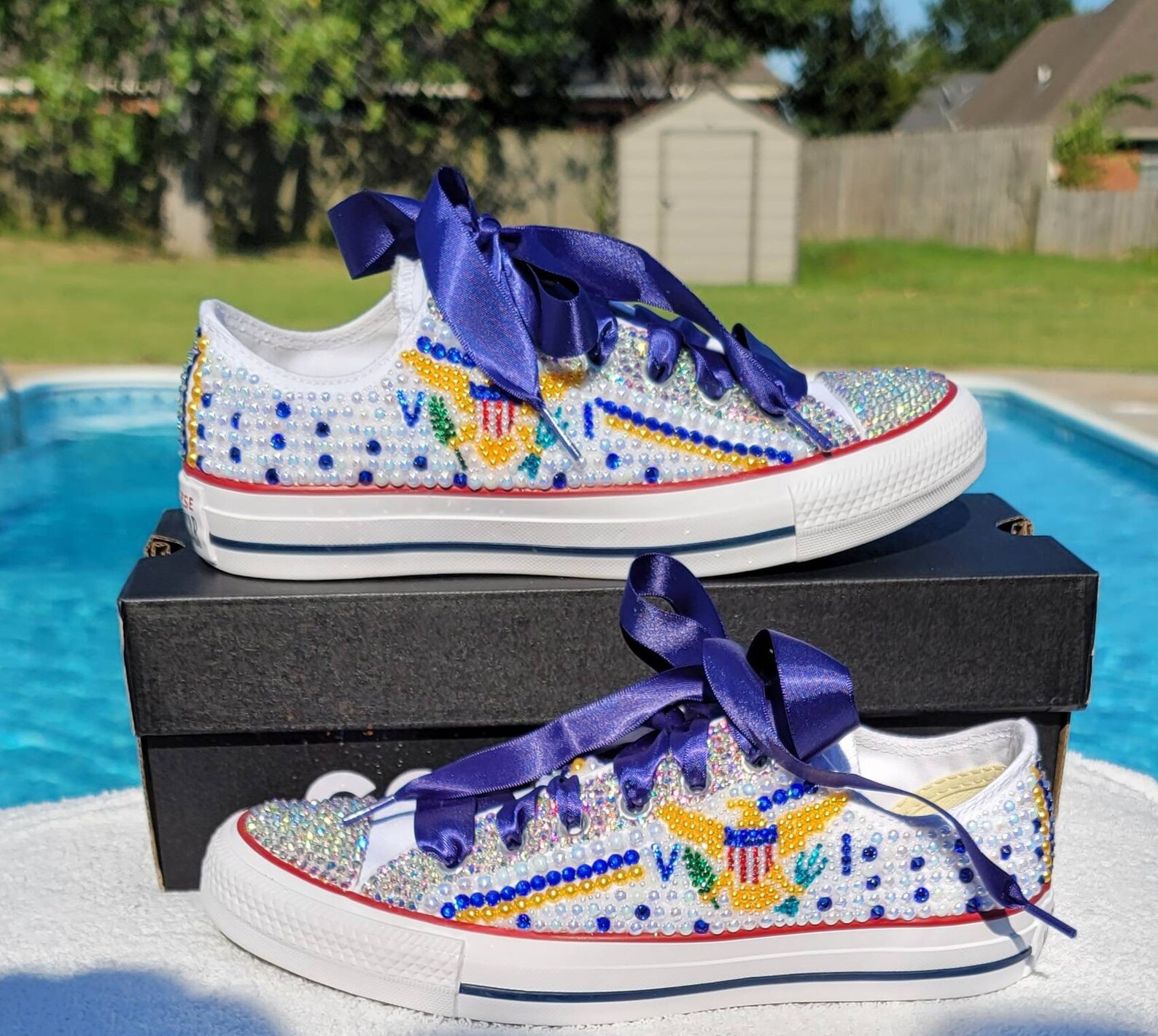 Chucks and Pearls Converse Shoes Etsy