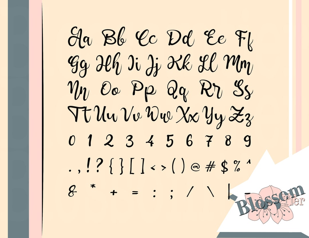Svg Pretty Text Cute Alphabet SVG / Happy Font SVG / Svg Wedding Fonts / SVG - Etsy Canada