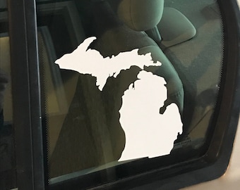 Michigan Decal, For Windows, Wood, laptops, etc.