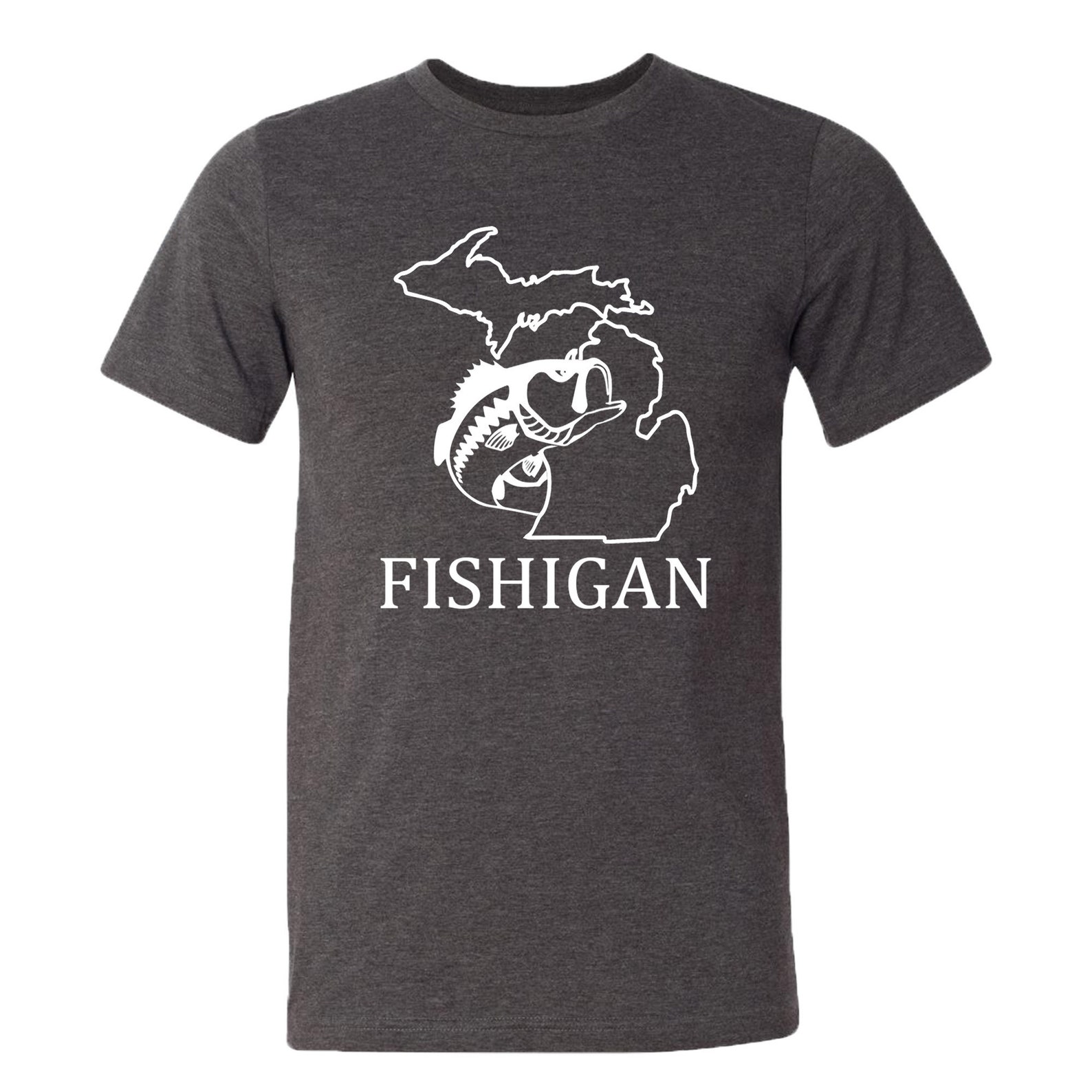 Fish Michigan Shirt/ Fishigan/ Fishing T- Shirt/ Michigan State Shirt ...