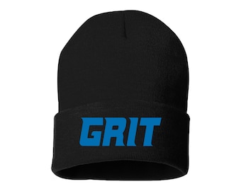 Detroit Grit Cuffed Beanie Hat - Detroit Grit