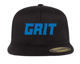 Detroit Grit Flexfit Flat Bill Hat - Detroit Lions Grit