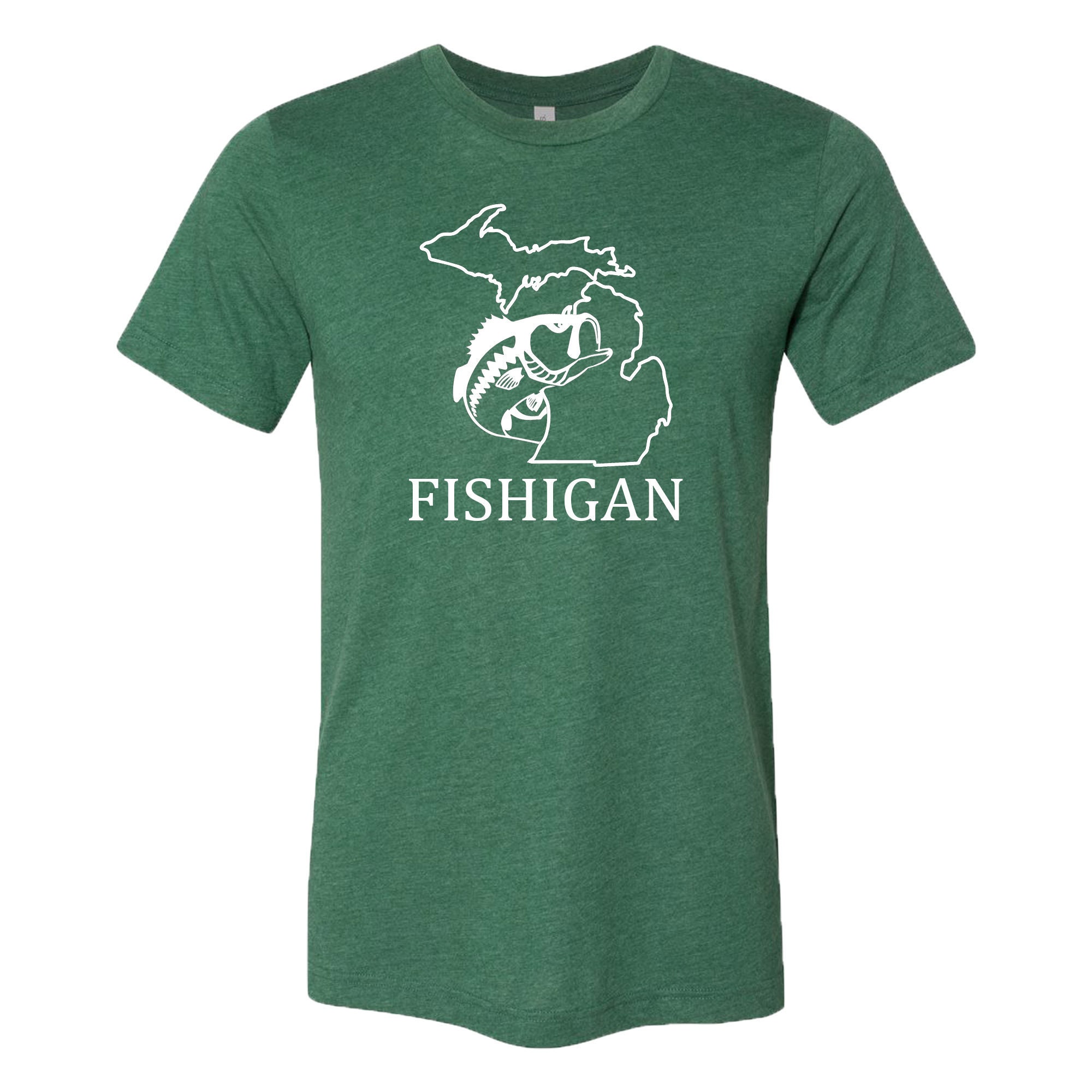 Fish Michigan Shirt/ Fishigan/ Fishing T- Shirt/ Michigan State Shirt ...