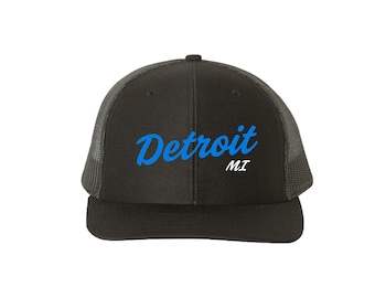 Detroit Michigan Snapback Trucker Hat - Richardson 112