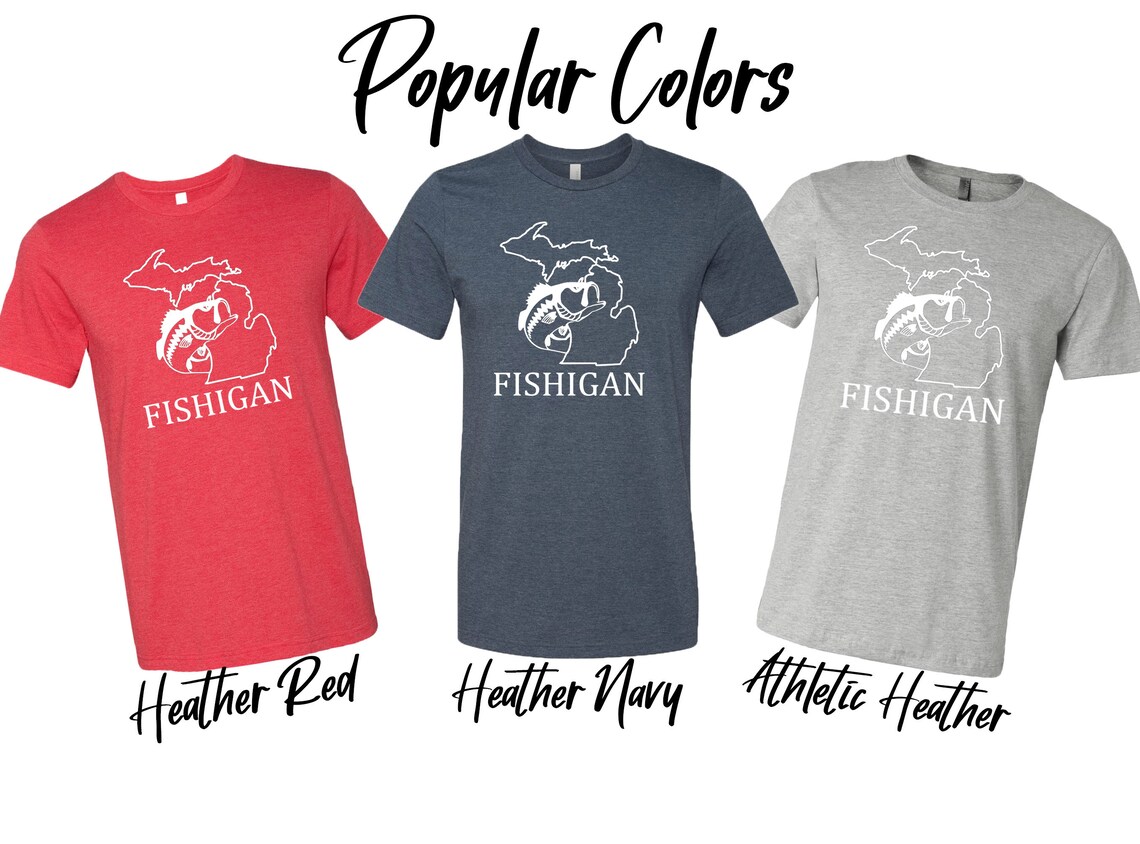 Fish Michigan Shirt/ Fishigan/ Fishing T- Shirt/ Michigan State Shirt ...