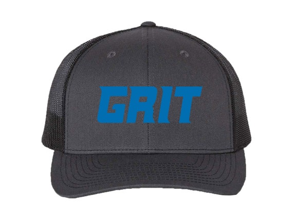 Detroit Grit Snapback Trucker Hat Detroit Lions Grit Richardson 112 Etsy