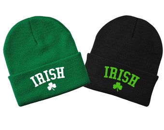 Irish Cuffed Beanie Hat - St. Patrick's Day - Ireland