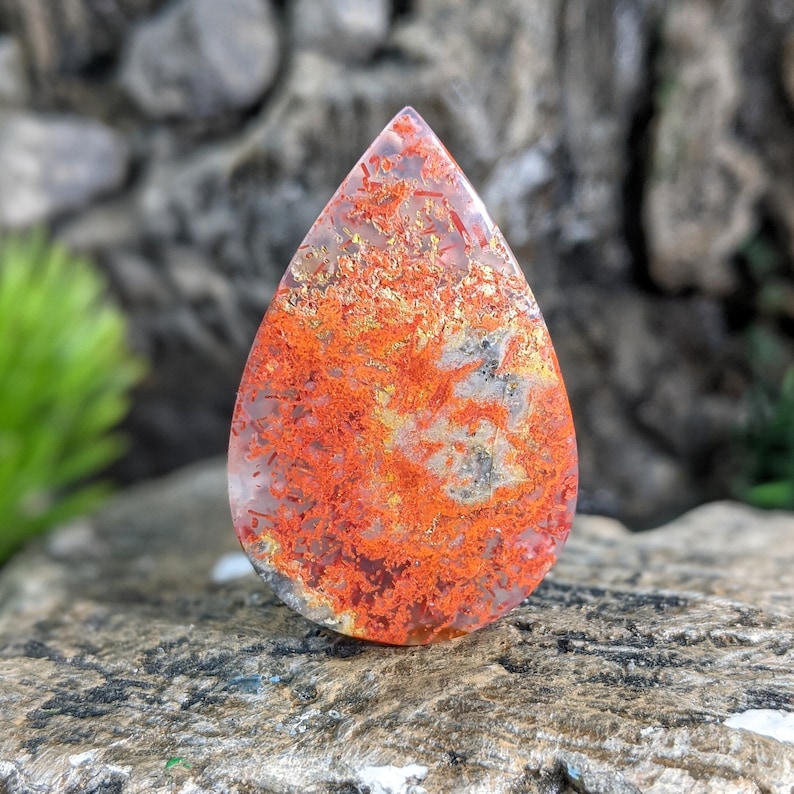 Rare Orange Agate Druzy