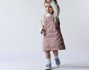 Dungaree Dress | Organic Cotton Twill