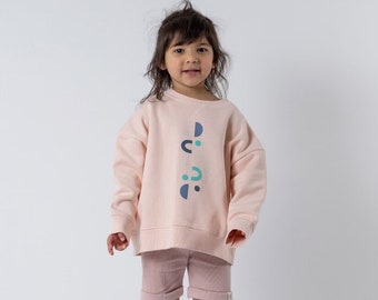 Sweatshirt | Organic Cotton | Dusky Pink Moons