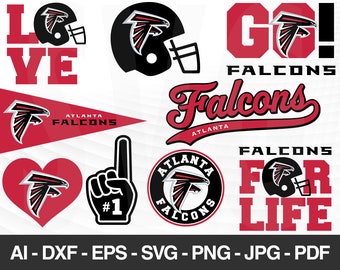 atlanta falcons art etsy