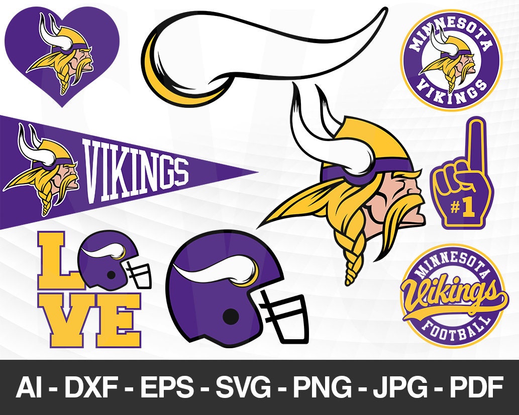 Minnesota Vikings SVG Minnesota Vikings files vikings logo | Etsy