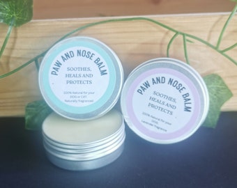 Handmade 100% all natural non toxic pet nose and paw balm moisturiser grooming pamper cream