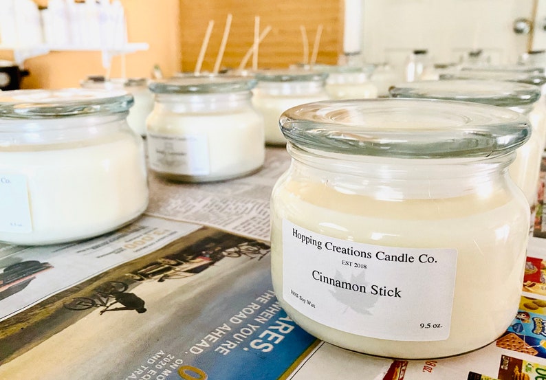 Cinnamon Stick Candle Scented Candle- Fall Candles- Natural Wax Candles -Vegan Candles Handcrafted Candle Soy Candle