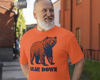 Bear Down Chicago Sports T-Shirt | Windy City Fan Apparel | Chicago Football Tee | Sports Enthusiast Shirt | Chicago Sports Fan Gift