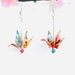 see more listings in the Crane dangle earrings section