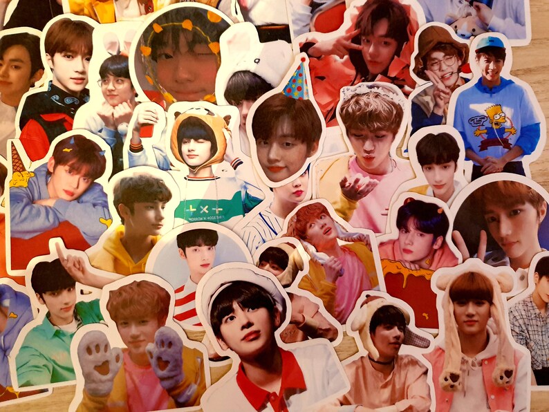 txt stickers etsy