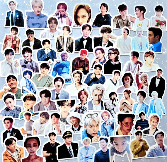 SUPER JUNIOR 光沢ステッカーパック - KPOPファンへのプレゼントに最適