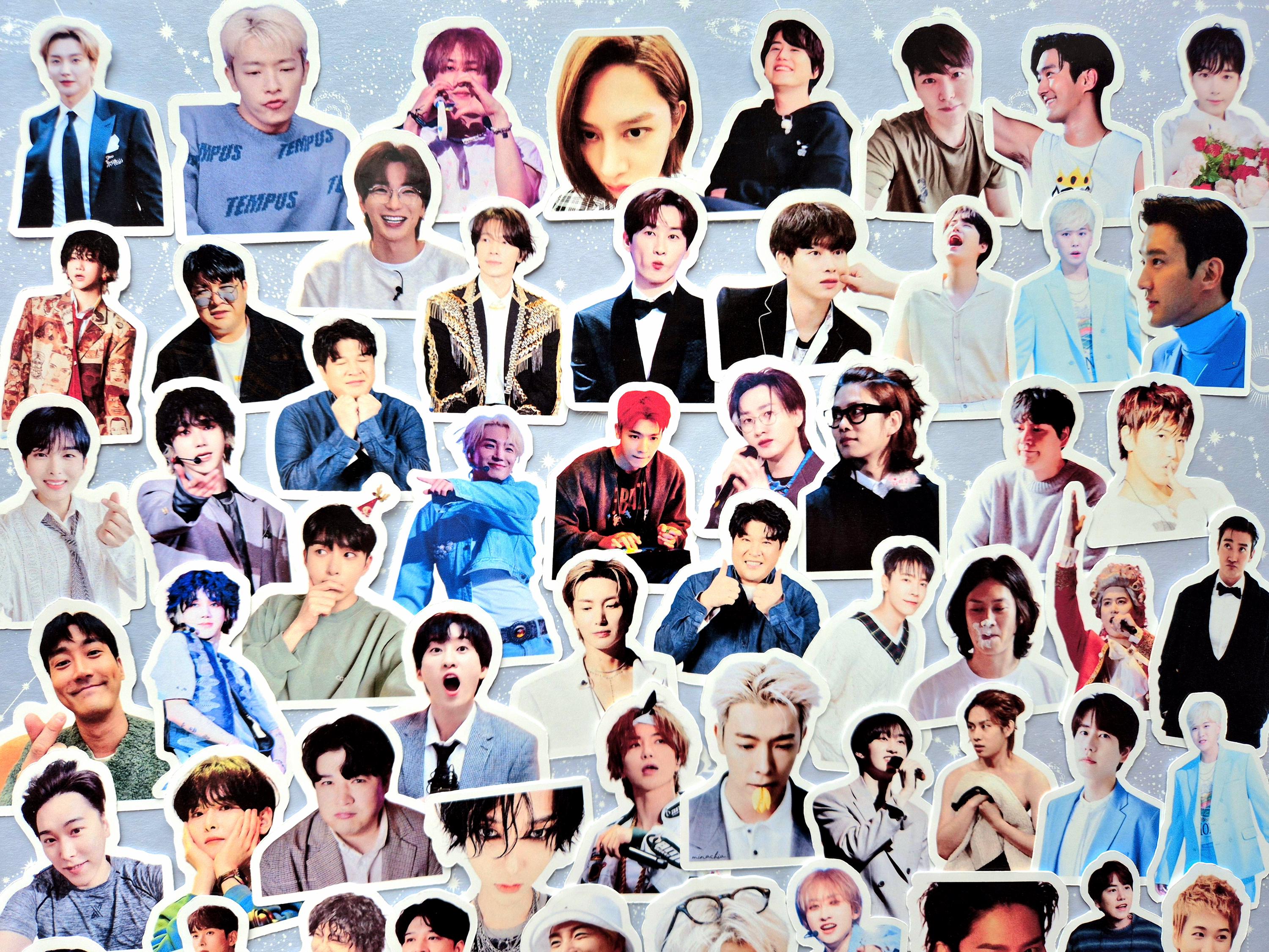 SUPER JUNIOR 光沢ステッカーパック - KPOPファンへのプレゼントに最適