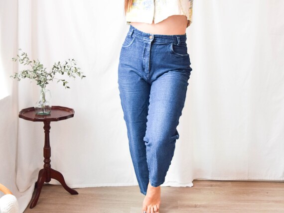 high waist jeans / 32W / high waisted jeans / vint