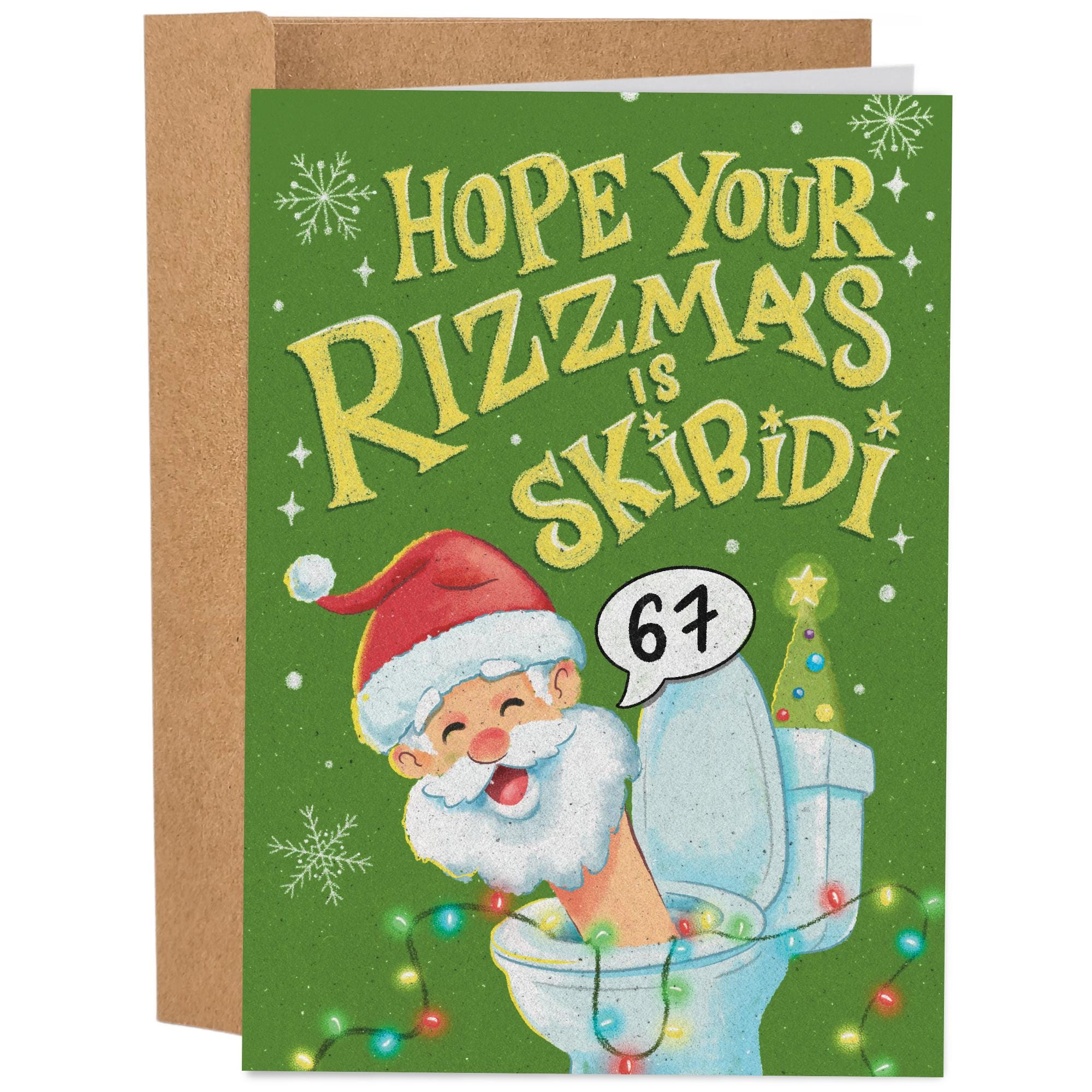 Sleazy Greetings Lustige Weihnachtskarte Für Ihn Oder Sie – 12,7 X 17,8 Cm, Mit Umschlag