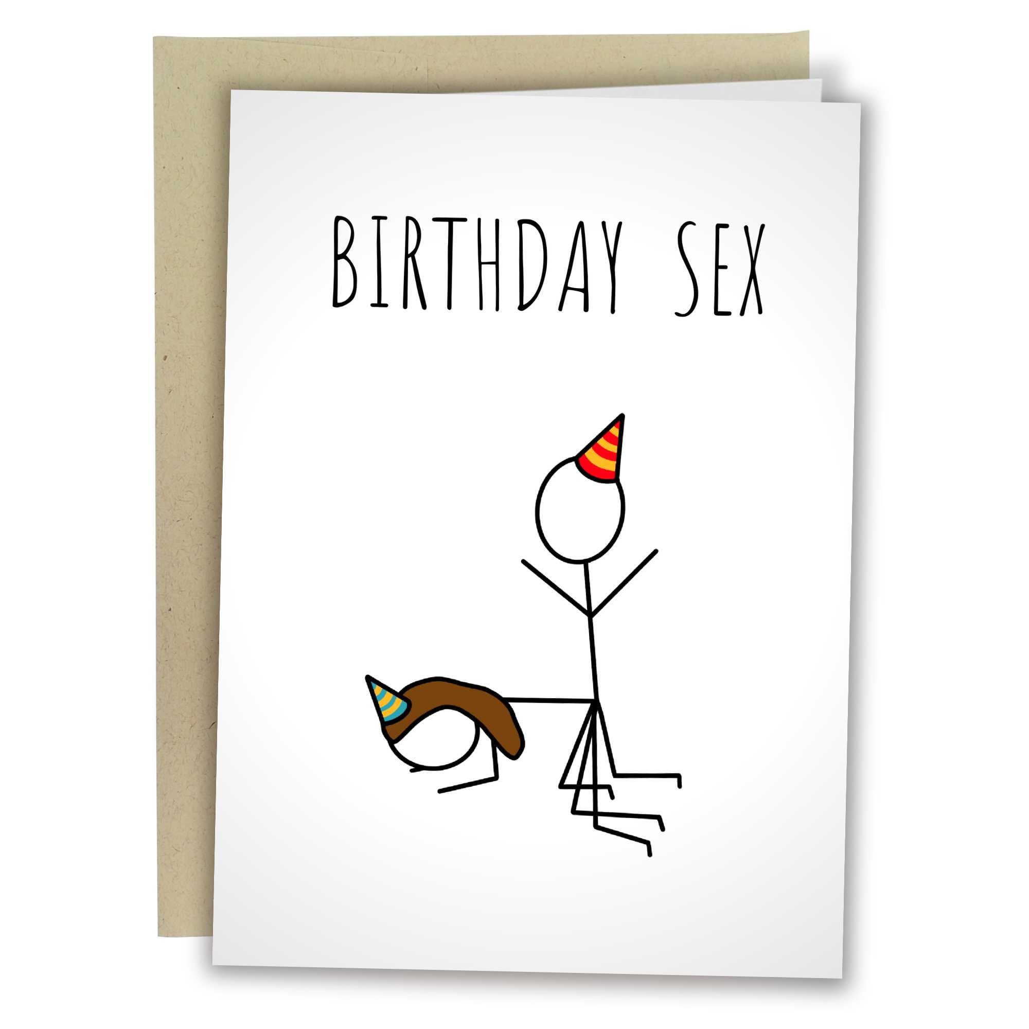 Birthday Sex Funny Birthday Card Naughty Greeting Card